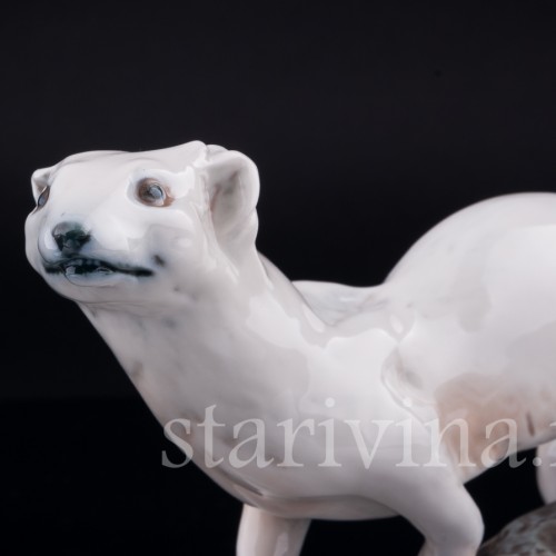 Фарфоровая статуэтка Горностай, Dahl Jensen, Дания.