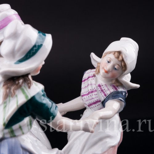 Хоровод, три девочки, Karl Ens, Германия, 1930-40 гг