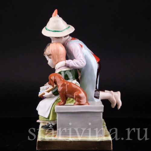 Дети, читающие книжку, Scheibe-Alsbach, Германия, вт. пол. 20 в