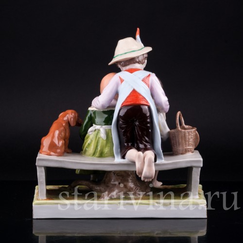 Дети, читающие книжку, Scheibe-Alsbach, Германия, вт. пол. 20 в