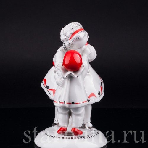 Девочка с веером и маленький пьеро, Hertwig & Co, Германия, пер. пол. 20 в