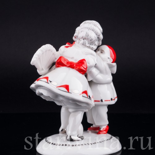 Девочка с веером и маленький пьеро, Hertwig & Co, Германия, пер. пол. 20 в