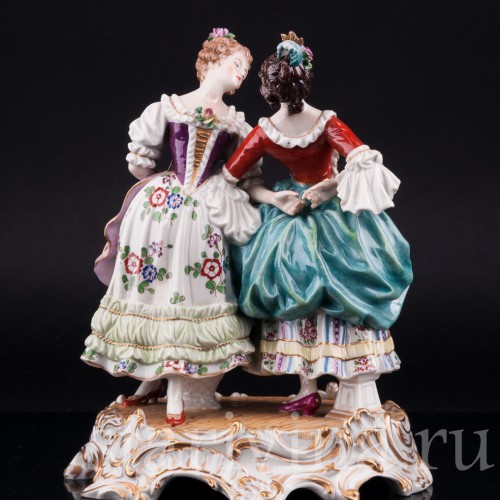Две танцующие девушки, Dressel, Kister & Co, Германия, нач. 20 в