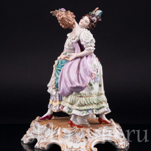 Две танцующие девушки, Dressel, Kister & Co, Германия, нач. 20 в