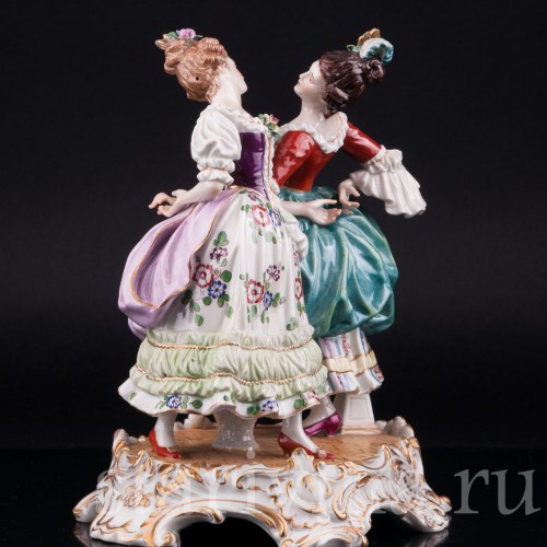 Две танцующие девушки, Dressel, Kister & Co, Германия, нач. 20 в