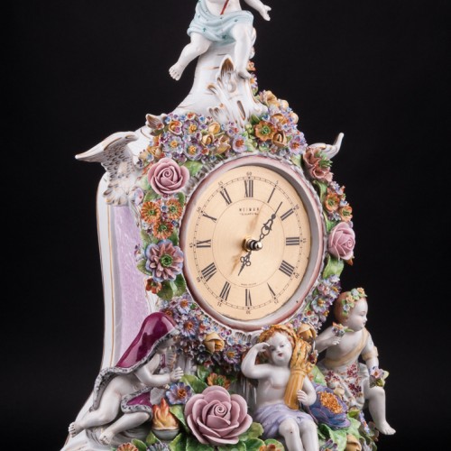 Фарфоровые часы Времена года, Sitzendorf, Германия, сер. 20 в