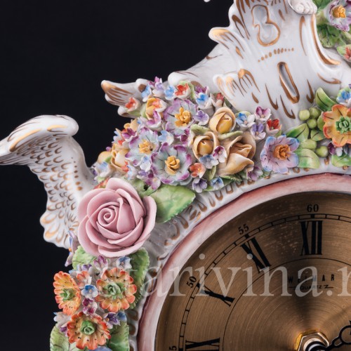 Фарфоровые часы Времена года, Sitzendorf, Германия, сер. 20 в