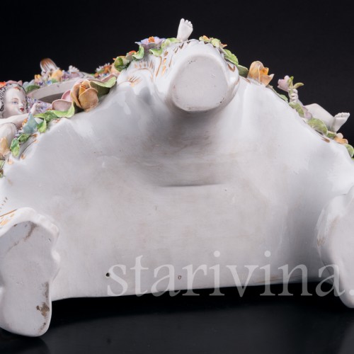 Фарфоровые часы Времена года, Sitzendorf, Германия, сер. 20 в