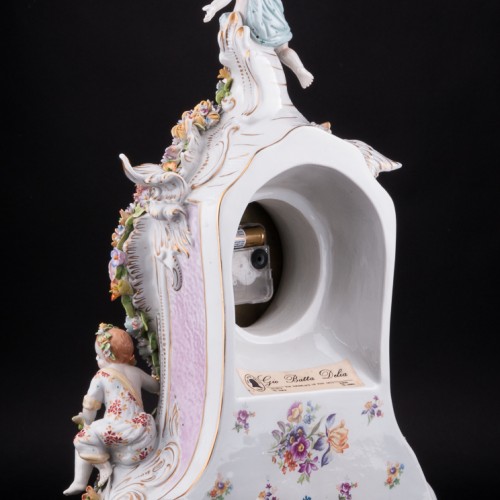 Фарфоровые часы Времена года, Sitzendorf, Германия, сер. 20 в