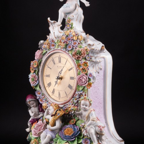 Фарфоровые часы Времена года, Sitzendorf, Германия, сер. 20 в