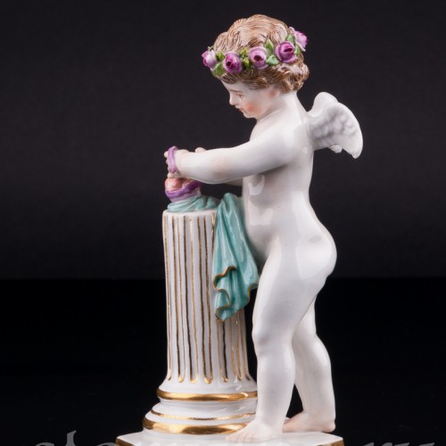 Соединение сердец, ангелочек, Meissen, Германия, 19 в