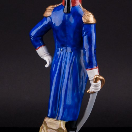 Статуэтка офицера из фарфора Жильбер Лафайет, Scheibe-Alsbach, Германия.