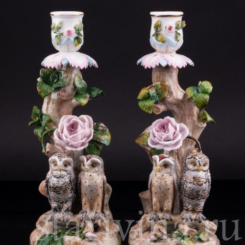 Подсвечники Совы, Ernst Bohne Sohne, Германия, кон. 19 в