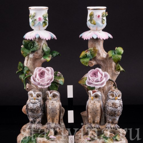 Подсвечники Совы, Ernst Bohne Sohne, Германия, кон. 19 в
