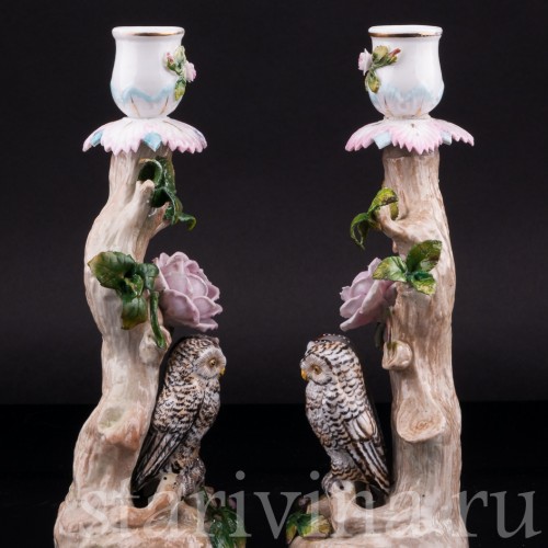 Подсвечники Совы, Ernst Bohne Sohne, Германия, кон. 19 в