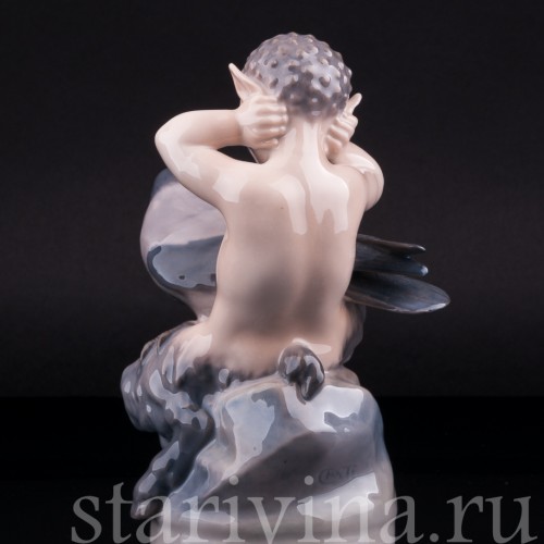 Фавн с вороной, Royal Copenhagen, Дания, 1956 г