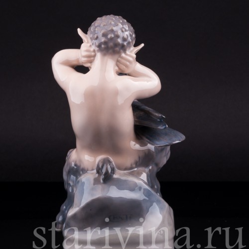 Фавн с вороной, Royal Copenhagen, Дания, 1956 г