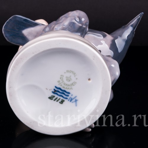 Фавн с вороной, Royal Copenhagen, Дания, 1956 г