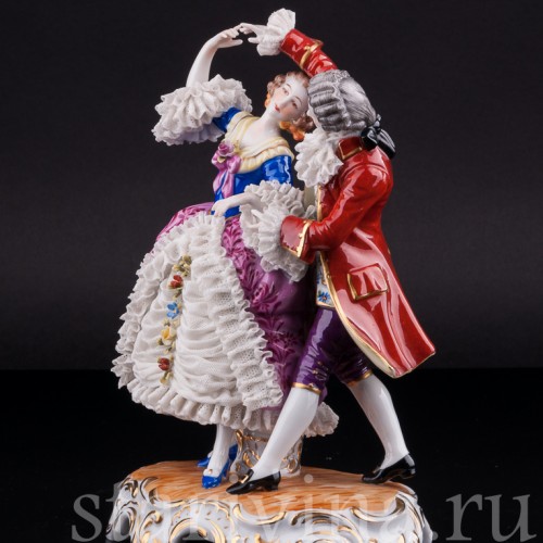 Танцующая пара, кружевная, Muller & Co, Германия, нач. 20 в