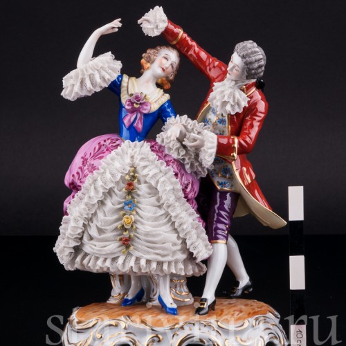 Танцующая пара, кружевная, Muller & Co, Германия, нач. 20 в