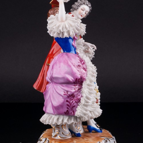 Танцующая пара, кружевная, Muller & Co, Германия, нач. 20 в