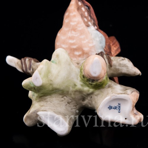 Фарфоровая статуэтка птицы Крапивник, Alka Kaiser, Германия, до 1990 гг.