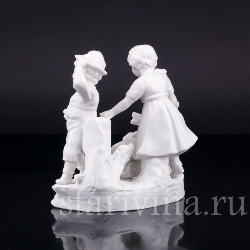 Дети, играющие с тележкой, Германия, пер. пол. 20 в