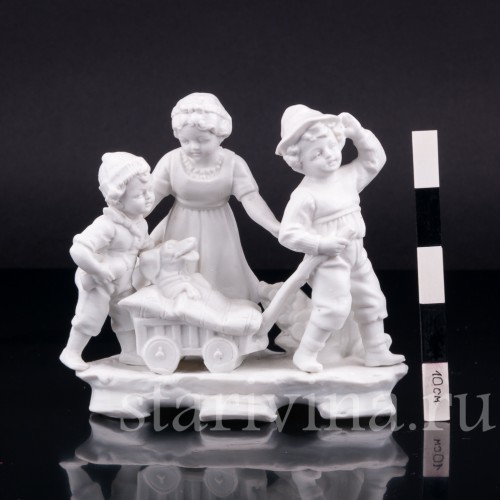 Дети, играющие с тележкой, Германия, пер. пол. 20 в