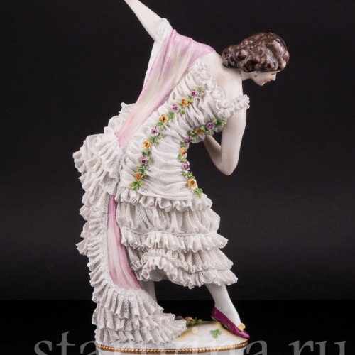 Вера Трефилова в роли Китри, кружевная, Volkstedt, Германия, до 1935 г