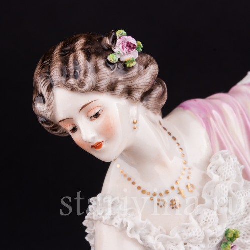 Вера Трефилова в роли Китри, кружевная, Volkstedt, Германия, до 1935 г