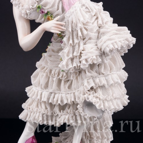 Вера Трефилова в роли Китри, кружевная, Volkstedt, Германия, до 1935 г