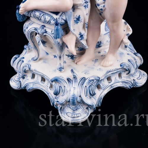 Два подсвечника (канделябра) Ангелы и Феи, Sitzendorf, Германия, 19 в