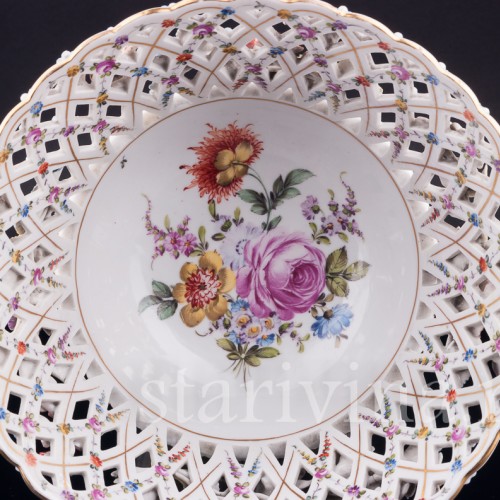 Фруктовница Три путти, Carl Thieme, Германия, пер. пол. 20 в