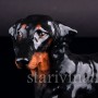 Статуэтка собаки из фарфора Черная такса, Royal Doulton, Великобритания, пер. пол. 20 в.
