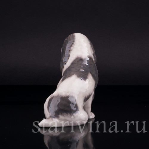 Фарфоровая статуэтка собаки Спаниель, Royal Copenhagen, Дания, сер. 20 в.