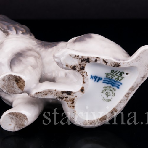 Фарфоровая статуэтка собаки Спаниель, Royal Copenhagen, Дания, сер. 20 в.