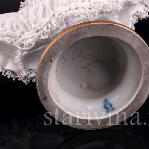 Танцующая девушка, кружевная, Volkstedt, Германия, 1935 г