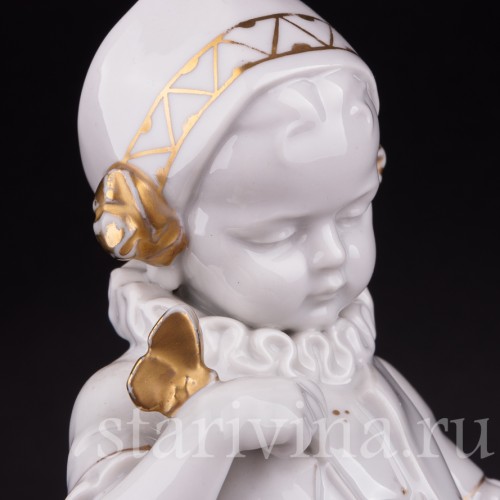 Девочка с бабочкой, Hertwig & Co, Германия, 1920-30 гг