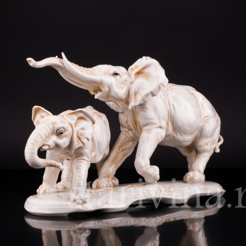 Статуэтки животных Слоны, Karl Ens, Германия, сер. 20 в.
