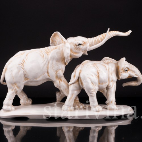 Статуэтки животных Слоны, Karl Ens, Германия, сер. 20 в.