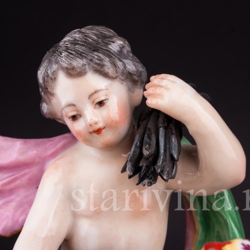 Путти у огня, аллегория Зимы, Англия, 19 в