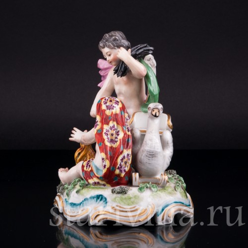 Путти у огня, аллегория Зимы, Англия, 19 в