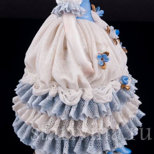 Девушка с зонтиком, кружевная, Muller & Co, Германия, нач. 20 в