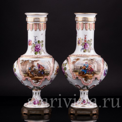 Парные вазы, Hochst, Германия, 19 в