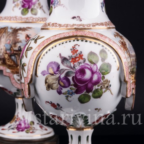 Парные вазы, Hochst, Германия, 19 в