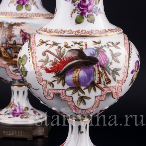 Парные вазы, Hochst, Германия, 19 в