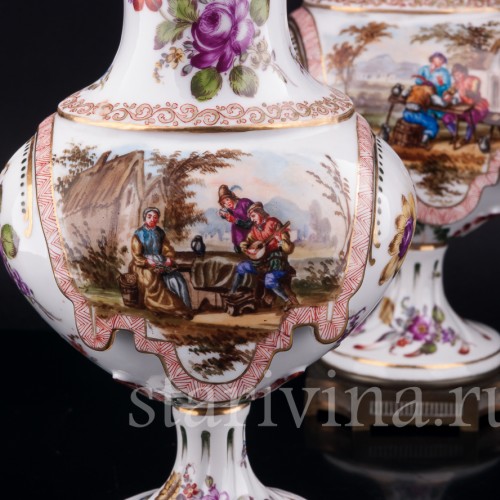 Парные вазы, Hochst, Германия, 19 в