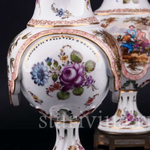 Парные вазы, Hochst, Германия, 19 в