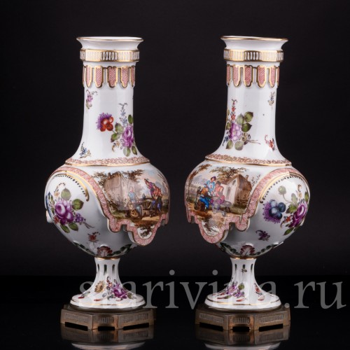 Парные вазы, Hochst, Германия, 19 в
