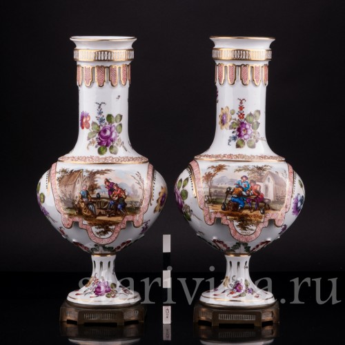 Парные вазы, Hochst, Германия, 19 в
